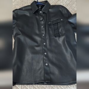 Marc Cain Black Leather Jacket